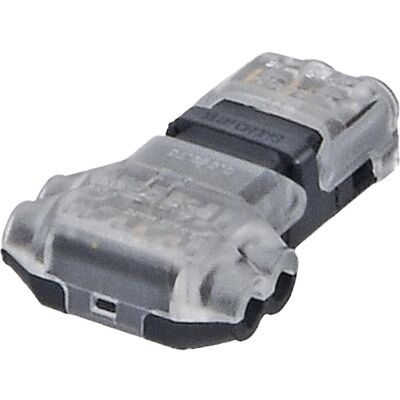 Siro Kabelverbinder SL-CAB2-TC-V5 2-polig T-Verbinder, Elektronikkabel + Stecker, Transparent, Schwarz Siro Kabelverbinder SL-CAB2-TC-V5 2-polig T-Verbinder, Elektronikkabel + Stecker, Transparent, Schwarz
