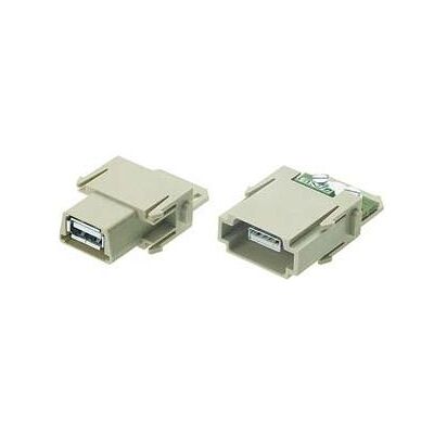 Harting USB Modul, Elektronikkabel + Stecker, Grau Harting USB Modul, Elektronikkabel + Stecker, Grau