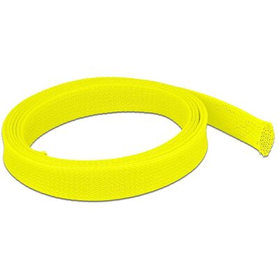 Delock, Kabelschutz + Kabelführung, Geflechtschlauch dehnbar 2 m x 25 mm gelb (Kabelschlauch, 200 cm) Delock, Kabelschutz + Kabelführung, Geflechtschlauch dehnbar 2 m x 25 mm gelb (Kabelschlauch, 200 cm)