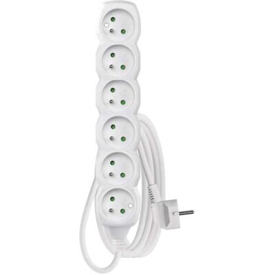 Emos, Steckdosenleiste, Verlängerungskabel, 6 Steckdosen ohne 3 m (6x, CEE 7/3, 3 m) Emos, Steckdosenleiste, Verlängerungskabel, 6 Steckdosen ohne 3 m (6x, CEE 7/3, 3 m)
