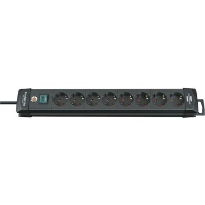 Brennenstuhl Steckdosenleiste, 8-fach Verteiler schwarz mit Schalter Länge 490 mm (8x, 3 m) Brennenstuhl Steckdosenleiste, 8-fach Verteiler schwarz mit Schalter Länge 490 mm (8x, 3 m)