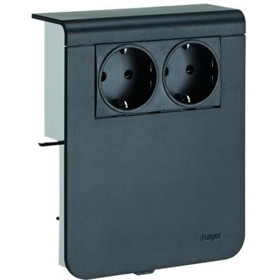 TEHALIT SL 20115900 gsw - Geräteträger - 2x SCHUKO - 115x20 mm TEHALIT SL 20115900 gsw - Geräteträger - 2x SCHUKO - 115x20 mm