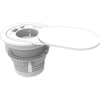 Fellowes Steckdose, Power Spot Type E (FR BE PL) - White Fellowes Steckdose, Power Spot Type E (FR BE PL) - White