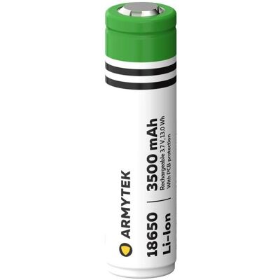 Armytek 18650 3500mAh 3,7V wiederaufladbare Batterie - Geschützt Li-ion Armytek 18650 3500mAh 3,7V wiederaufladbare Batterie - Geschützt Li-ion