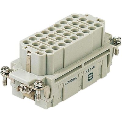 Harting Indsats hun-del 32 pol crimp HAN 16 B, Elektronikkabel + Stecker, Grau Harting Indsats hun-del 32 pol crimp HAN 16 B, Elektronikkabel + Stecker, Grau