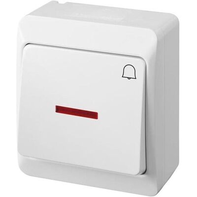Elektro-Plast LIGHT BUTTON HERMES 0347-02 WHITE, Schalter + Taster, Weiss Elektro-Plast LIGHT BUTTON HERMES 0347-02 WHITE, Schalter + Taster, Weiss