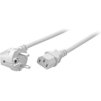 EFB Elektronik Netzkabel CEE 7/7 90° (1.80 m), Stromkabel, Weiss EFB Elektronik Netzkabel CEE 7/7 90° (1.80 m), Stromkabel, Weiss