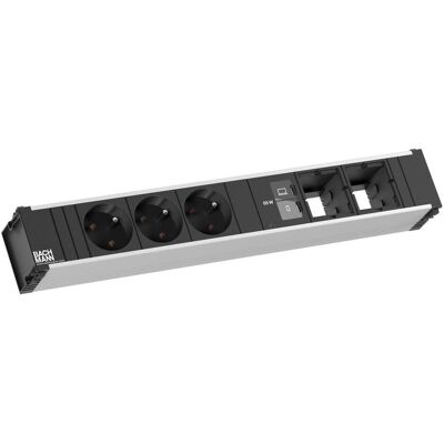 Bachmann, Steckdosenleiste, CONI 3xUTE 1xUSB C/C 65W (3x, CEE 7/5, USB-C) Bachmann, Steckdosenleiste, CONI 3xUTE 1xUSB C/C 65W (3x, CEE 7/5, USB-C)