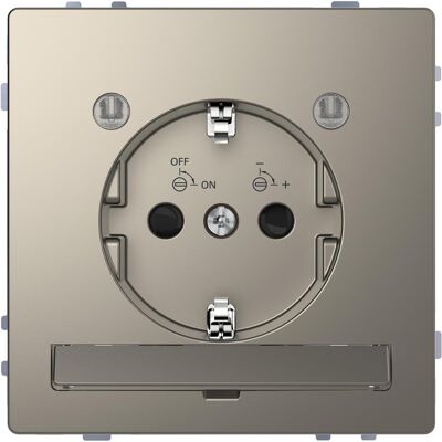 Merten Nickelmetall Steckdose - SCHUKO Merten Nickelmetall Steckdose - SCHUKO