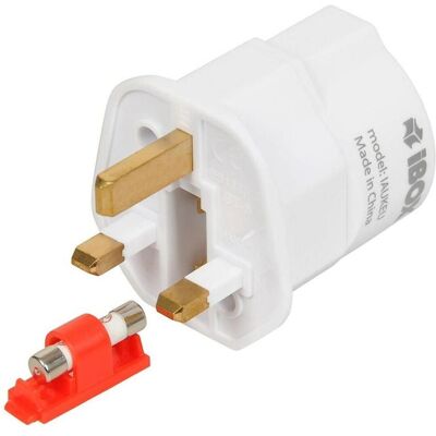 iBox UK/UE Netzadapter - Typ G - Weiß iBox UK/UE Netzadapter - Typ G - Weiß