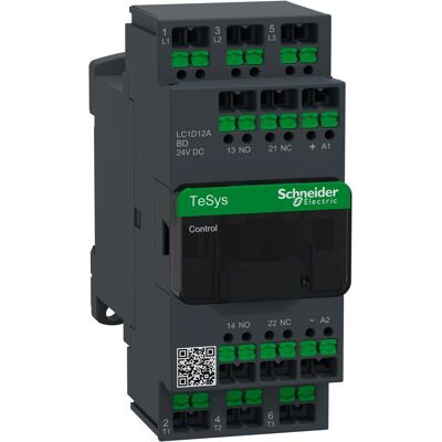 Schneider Leistungsschütz LC1D LC1D12ABD 3p +1S+1Ö 5,5 kW 12 A 400VAC3 Spule, Relais Schneider Leistungsschütz LC1D LC1D12ABD 3p +1S+1Ö 5,5 kW 12 A 400VAC3 Spule, Relais