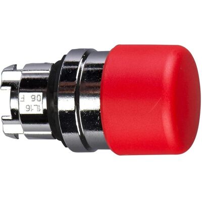 Schneider Electric Drucktaster-Kopf 30mm rot, Schalter + Taster, Rot, Silber Schneider Electric Drucktaster-Kopf 30mm rot, Schalter + Taster, Rot, Silber
