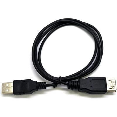 C-Tech USB A-A 3m 2.0 extension, black (3 m, USB 2.0), USB Kabel C-Tech USB A-A 3m 2.0 extension, black (3 m, USB 2.0), USB Kabel