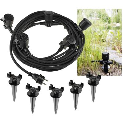 Chilitec, Steckdosenleiste, Gartensteckdose für Außen, IP44, 5-fach (5x, 15 m) Chilitec, Steckdosenleiste, Gartensteckdose für Außen, IP44, 5-fach (5x, 15 m)