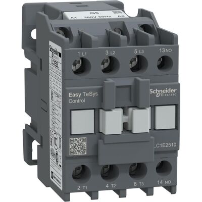 Schneider Easy TeSys Leistungsschütz 3P 25A 1NO 380V AC 50Hz LC1E2510Q5, Relais Schneider Easy TeSys Leistungsschütz 3P 25A 1NO 380V AC 50Hz LC1E2510Q5, Relais