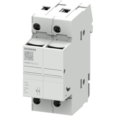 Siemens Sicherung, Zylindersicherungshalter 10x38 32A 2P (32 A) Siemens Sicherung, Zylindersicherungshalter 10x38 32A 2P (32 A)
