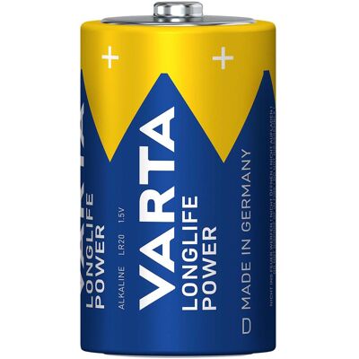 Varta LR20 Alkalibatterie - D Größe - 16500mAh - Hochleistung Varta LR20 Alkalibatterie - D Größe - 16500mAh - Hochleistung