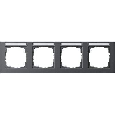 GIRA 109423 - Abdeckrahmen 4f Anthrazit - Schalterrahmen GIRA 109423 - Abdeckrahmen 4f Anthrazit - Schalterrahmen