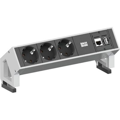 Bachmann, Steckdosenleiste, DESK2 - 3xSchuko, 1xCAT6 & (3x, CEE 7/3) Bachmann, Steckdosenleiste, DESK2 - 3xSchuko, 1xCAT6 & (3x, CEE 7/3)