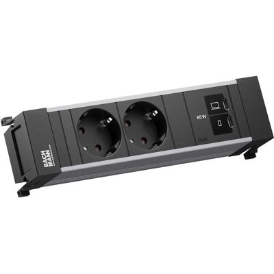 Bachmann, Steckdosenleiste, POWER FRAME 2xCEE7/3 (2x, CEE 7/16, CEE 7/17, CEE 7/3, CEE 7/4, CEE 7/5, CEE 7/6, CEE 7/7, Typ 11, Typ 12, Typ 13) Bachmann, Steckdosenleiste, POWER FRAME 2xCEE7/3 (2x, CEE 7/16, CEE 7/17, CEE 7/3, CEE 7/4, CEE 7/5, CEE 7/6, CEE 7/7, Typ 11, Typ 12, Typ 13)