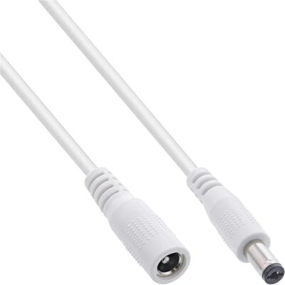 InLine, Verlängerungskabel, 120er B-Pack DC Verlängerungskabel, DC ST/BU 5,5x2,1mm, weiss, 2m (2 m) InLine, Verlängerungskabel, 120er B-Pack DC Verlängerungskabel, DC ST/BU 5,5x2,1mm, weiss, 2m (2 m)