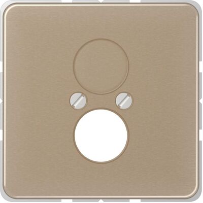 JUNG, Zubehör Schalterprogramm, Zentralplatte LS 2f CD go/brz glz CD562GB JUNG, Zubehör Schalterprogramm, Zentralplatte LS 2f CD go/brz glz CD562GB