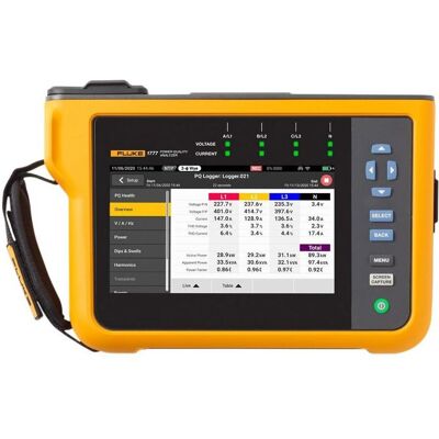 Fluke, Multimeter, 1777, Power Quality Analyzer Netz-Analysegerät mit Loggerfunktion, inkl. Stromzangen 1 Set (CAT III 1000V, CAT IV 600V, Kabeltester) Fluke, Multimeter, 1777, Power Quality Analyzer Netz-Analysegerät mit Loggerfunktion, inkl. Stromzangen 1 Set (CAT III 1000V, CAT IV 600V, Kabeltester)