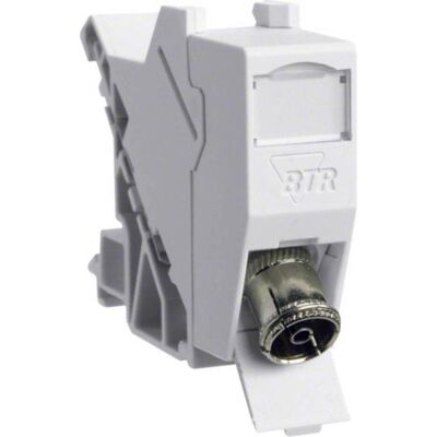 Hager VZ316 - KOAX Modul F/IEC Buchse REG - Koax Modul, 75 Ohm, F/IEC Buchse, weiblich, Hutschiene Hager VZ316 - KOAX Modul F/IEC Buchse REG - Koax Modul, 75 Ohm, F/IEC Buchse, weiblich, Hutschiene