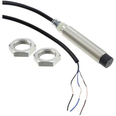 Omron Induktiver Sensor PNP, Schliesserkontakt (im Normalzustand geöffn.) 800Hz 30V 10mA 8mm IP67 Kabel, 2 (Sensor), Elektronikmodul Omron Induktiver Sensor PNP, Schliesserkontakt (im Normalzustand geöffn.) 800Hz 30V 10mA 8mm IP67 Kabel, 2 (Sensor), Elektronikmodul