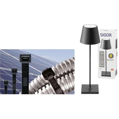 Cimco, Kabelbinder, 181799 Kabelbinderset PV Sigor (280 mm, 1000 Stk.) Cimco, Kabelbinder, 181799 Kabelbinderset PV Sigor (280 mm, 1000 Stk.)