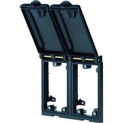 Murr Elektronik Einbaurahmen 2-fach Metall schwarz Modlink MSDD Inhalt: 1 St., Elektronikkabel + Stecker, Schwarz Murr Elektronik Einbaurahmen 2-fach Metall schwarz Modlink MSDD Inhalt: 1 St., Elektronikkabel + Stecker, Schwarz