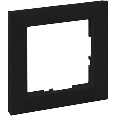 Legrand, Zubehör Schalterprogramm, 1g Plate Black Legrand, Zubehör Schalterprogramm, 1g Plate Black