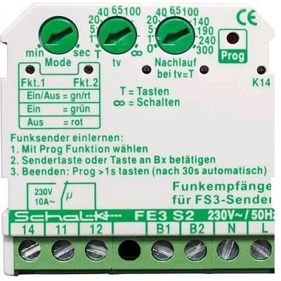 Schalk, Zubehör Schalterprogramm, FE3S29 Funk Empfängerschalt 1Ka Schalk, Zubehör Schalterprogramm, FE3S29 Funk Empfängerschalt 1Ka