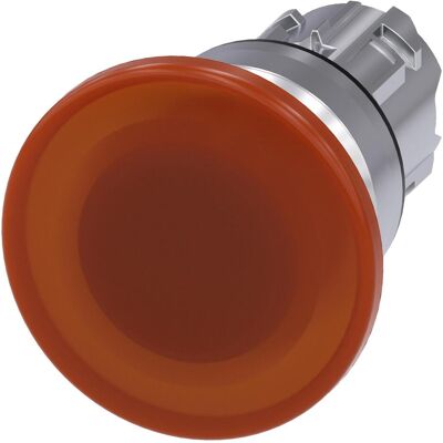 Siemens Drucktaster - Metall, Amber, 22mm, IP67/IP69K, Rund Siemens Drucktaster - Metall, Amber, 22mm, IP67/IP69K, Rund