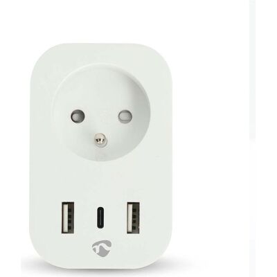 Nedis, Smart Plug, N WIFIP151EWT - Switchable WLAN socket outlet with USB FR version Nedis, Smart Plug, N WIFIP151EWT - Switchable WLAN socket outlet with USB FR version