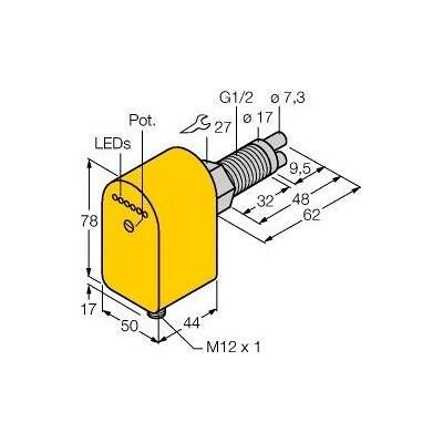 Turck Strömungssensor FCSGL1/2A2P #6870457, Messtechnik Turck Strömungssensor FCSGL1/2A2P #6870457, Messtechnik