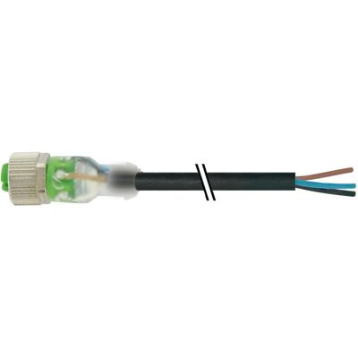 Murr Elektronik M12-Buchse, Elektronikkabel + Stecker, Schwarz Murr Elektronik M12-Buchse, Elektronikkabel + Stecker, Schwarz