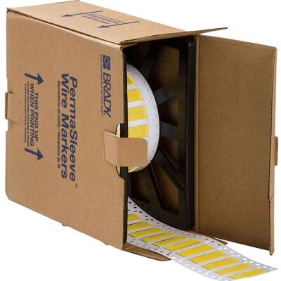 Brady, Etikettenrolle, HX-250-2-YL-4, B-7642, Heatex Schrumpfschlauch 2:1, Gelb, 12,5 x 11,3mm, für Kabeldurchmesse Brady, Etikettenrolle, HX-250-2-YL-4, B-7642, Heatex Schrumpfschlauch 2:1, Gelb, 12,5 x 11,3mm, für Kabeldurchmesse