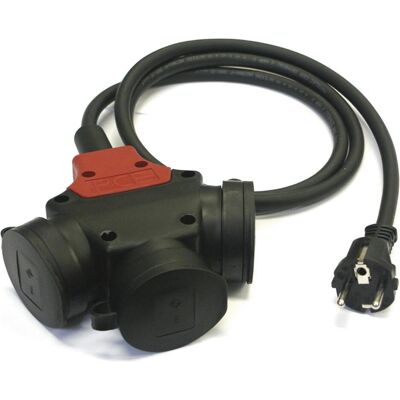 PCE, Kabelrolle, Verlängerungskabel 3-fach H07RN-F 3G1.5 Länge 1.5 m IP44 (1.50 m, 1.50 mm²) PCE, Kabelrolle, Verlängerungskabel 3-fach H07RN-F 3G1.5 Länge 1.5 m IP44 (1.50 m, 1.50 mm²)