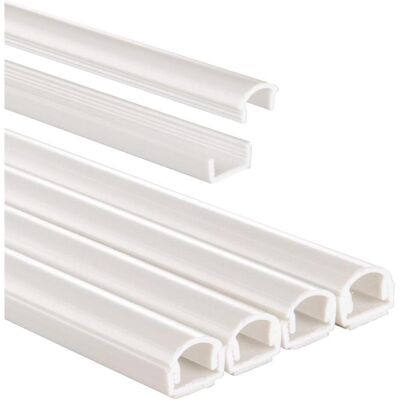 Hama Kabelschutz + Kabelführung, PVC-Kabelkanal, halbrund (Kabelkanal, 100 cm) Hama Kabelschutz + Kabelführung, PVC-Kabelkanal, halbrund (Kabelkanal, 100 cm)
