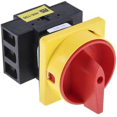 RS PRO Trennschalter 32A 3-polig Frontplatte, Schalter + Taster, Rot RS PRO Trennschalter 32A 3-polig Frontplatte, Schalter + Taster, Rot