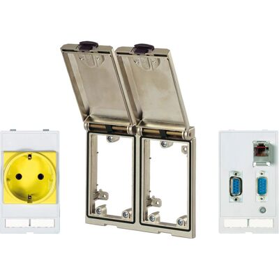 Murr Elektronik, Zubehör Schalterprogramm, Frontplattenschnittstelle 2fach 4000-68123-002111 Murr Elektronik, Zubehör Schalterprogramm, Frontplattenschnittstelle 2fach 4000-68123-002111