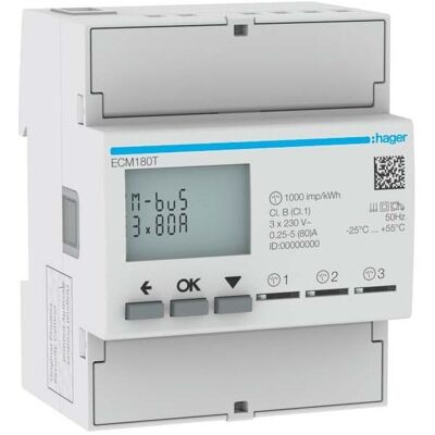 Hager, Energiemessgerät, ECM180T Hager, Energiemessgerät, ECM180T