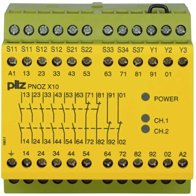 Pilz 774706 PNOZ X10 230-240VAC 6n/o 4n/c 3LED, Relais Pilz 774706 PNOZ X10 230-240VAC 6n/o 4n/c 3LED, Relais