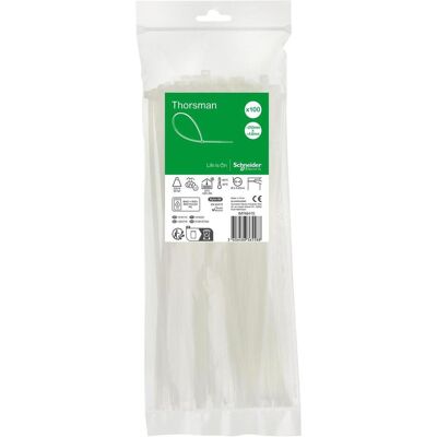 Schneider Electric IMT46415 - Kabelbinder - 250mm, 4,8mm, Transparent Schneider Electric IMT46415 - Kabelbinder - 250mm, 4,8mm, Transparent