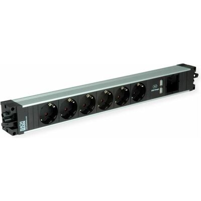 Bachmann - STEP ALU - 6x Steckdosen - Steckdosenleiste Bachmann - STEP ALU - 6x Steckdosen - Steckdosenleiste