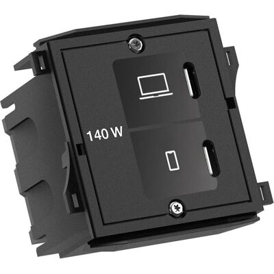 Bachmann Custom Modul USB C/C/C Charger mit Netzteil 180W (BM0021867) (180 W, 3 Ports), USB Ladegerät, Schwarz Bachmann Custom Modul USB C/C/C Charger mit Netzteil 180W (BM0021867) (180 W, 3 Ports), USB Ladegerät, Schwarz