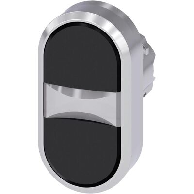 Siemens Doppeldrucktaster - Metall, Schwarz, IP67/IP69K - Drucktaster Siemens Doppeldrucktaster - Metall, Schwarz, IP67/IP69K - Drucktaster