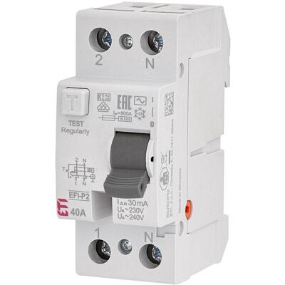 Eti, Schutzschalter, EFI-P2 AC 40/0.03 SROVĖS NUOTĖKIO RELĖ Eti, Schutzschalter, EFI-P2 AC 40/0.03 SROVĖS NUOTĖKIO RELĖ