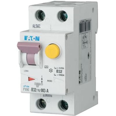 Eaton PXK-B32/1N/003-A - FI/LS-Schutzschalter - 32A - IP20 Eaton PXK-B32/1N/003-A - FI/LS-Schutzschalter - 32A - IP20